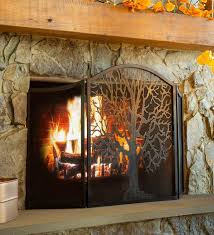 Plowhearth Tri Panel Fireplace Screens