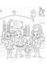 Animated series about a fairy and her adventures running a neighborhood café with her friends. Characters From Butterbean S Cafe 1 Coloring Page Free Printable Coloring Pages For Kids