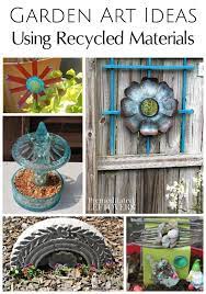 garden art ideas using recycled