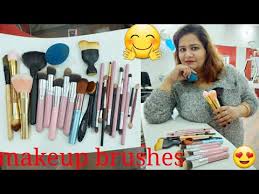 how to use makeup brushes in hindi so
