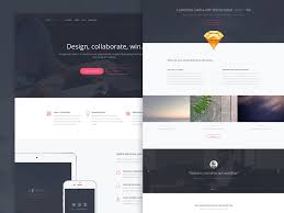One Page Horizontal Scrolling Website Template Free Download 30 One