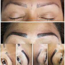 powder eyebrows permanent makeup cover