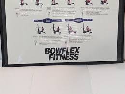 bowflex fitness framed poster 24x36 ebay