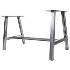 Was there a reason for using metal rather than wood this time, strength/weight etc? Metal Dining Table Legs By Symmetry Hardware Steel Table Legs By Symmetry Hardware