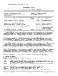 personal statement for nih biosketch samples National Library of Medicine   NIH