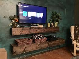 Wall Mount Tv With Floating Shelves