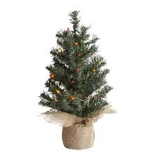 18” Multi Pre-Lit Burlap Bottom Mini Christmas Tree - Christmas Tree Shops  and That! - Home Decor, Furniture & Gifts Store