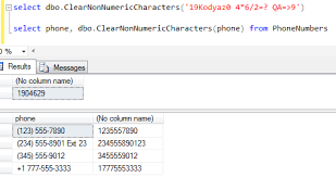 remove non numeric character in sql