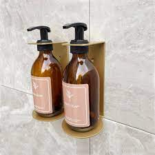 Wall Mount Soap Dispenser Gold Double
