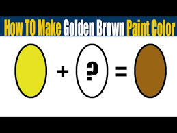 Color Mixing To Make Golden Brown
