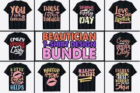 beautician artist t shirt design bundle