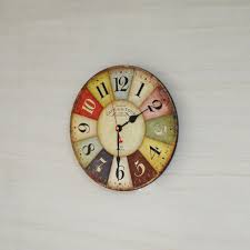 Large Colourful Wall Clock Kitchen