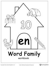 En Word Family Workbook For Kindergarten Myteachingstation Com