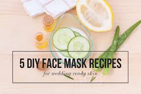 diy face mask recipes for wedding ready