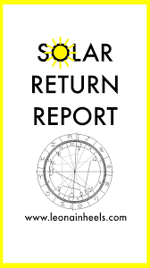 The Solar Return Chart Drawn For Your Current Birthday
