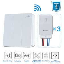 Buy Wireless Light Switch Kit Ajaj Tech No Wiring No Wi Fi Battery Free Self Powered Switch With Receiver Remote Control House Lighting Ceiling Lamp Amp Appliances Easy Diy Switch Receiver Included In Cheap Price On M Alibaba Com