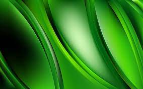 green abstract waves 3d art abstract