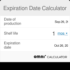 expiration date calculator