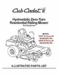 cub cadet hydrostatic zero turn riding