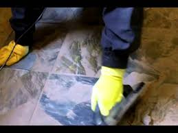 how to grout slate tile you