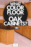 Does grey flooring go with oak cabinets?