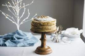 Coconut Flour Crepe Cake gambar png