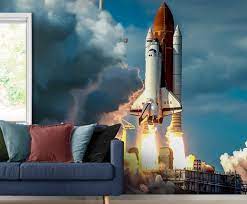 Space Shuttle Launch Wallpaper Mural