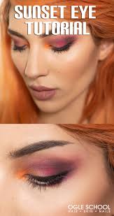 sunset eyeshadow step by step makeup
