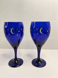 Vintage Libbey Celestial Wine Glasses