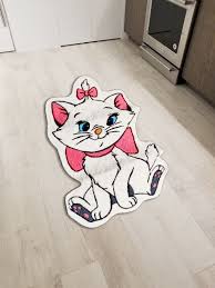 marie aristocats cat floor mat area