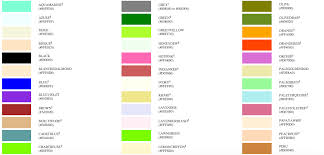 Color Names Chart White Background In 2019 Color Names