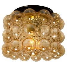 Amber Bubble Flush Mount Or Wall Sconce