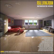 living room for daz studio 3d models