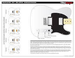 Fender strat pickup wiring diagram free download strat. Toneshaper Wiring Kit Telecaster Hh1 Big Apple