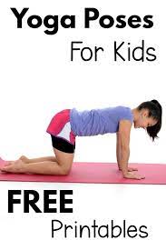 yoga poses for kids printable free