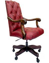 Get 5% in rewards with club o! Chisum Saloon Red Tufted Desk Chair