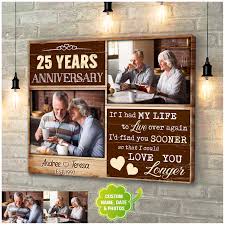personalized 25th wedding anniversary