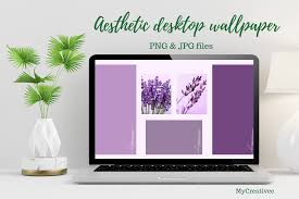 aesthetic purple lavender wallpaper