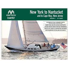 Maptech Chartkit New York Nantucket Cape May 15th Edition