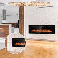 Gymax 60 In Fireplace Electric