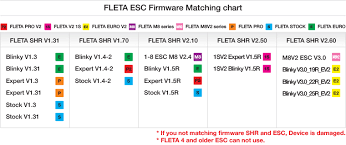 Fleta Esc Series Blank Setup Sheet Shr V2 50 Only 1 10 1