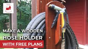 how to make a wooden hose holder free