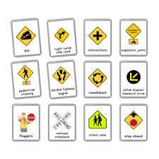 Amazon.co.jp: USA 交通標識フラッシュカード | 道路標識 | 運転テストフラッシュカード | DMVフラッシュカード | 道路標識  | 道路信号 - ラミネートカード : Toys & Games