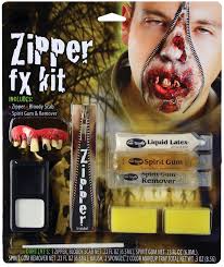 zipper character makeup kit zombie
