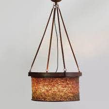 Bohemian Chandelier Hanging Lamp 1950s 45326