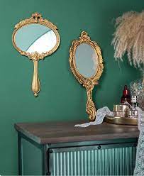 Wall Hanged Vintage Mirror With Gold