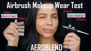 aeroblend airbrush foundation wear test