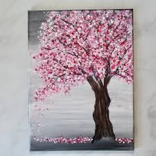 Cherry Blossom Tree Painting With