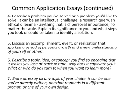 college entrance essay pre writing strategies ppt common application essays continued
