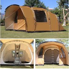 Relive your camping trip with large family tent that promise to deliver you a remarkable camping experience that are designed for every season. Playdo 4 7m 15 4ft Large Family Camping Tent Multi Rooms Tent With 2 Bed Rooms1 Living Room And Porch Find Out More A Family Tent Camping Tent Camping Tent